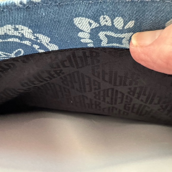 Kurt Geiger Blue & White Lace shoulder bag- with dust bag - Picture 12 of 16